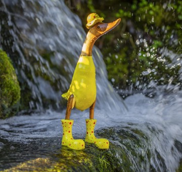 Large Bamboo Duck with Boots rain hat