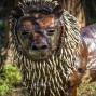 Large Recycled Metal Lion