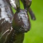 Hand Crafted Metal Springing Hare
