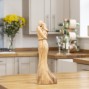 Carved Wooden Embrassing Couple