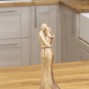 Carved Wooden Embrassing Couple