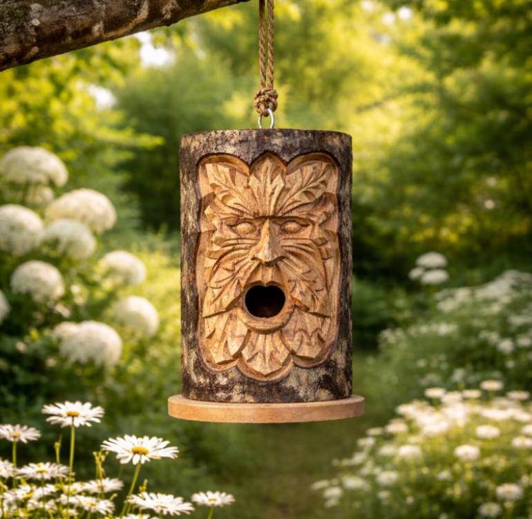 Green Man Bird Nesting Box
