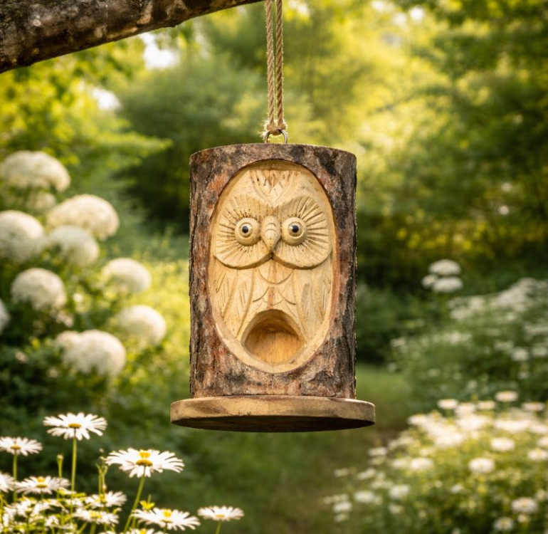Owl Bird Nesting Box