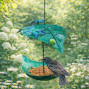 Leaf Bird Feeder With Butterflies
