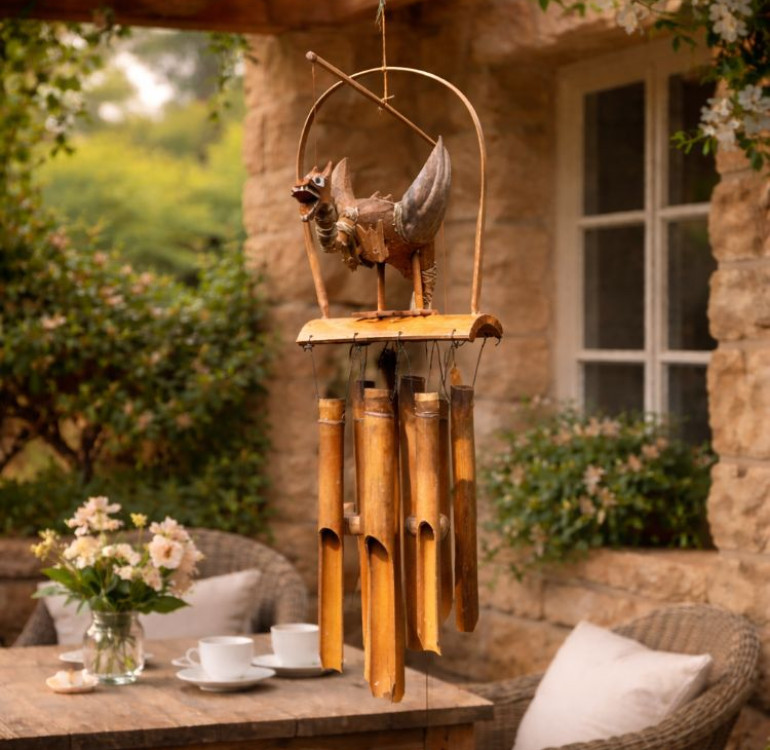 Garden Windchime Dragon