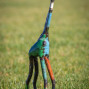 Recycled Metal Giraffe Coloured