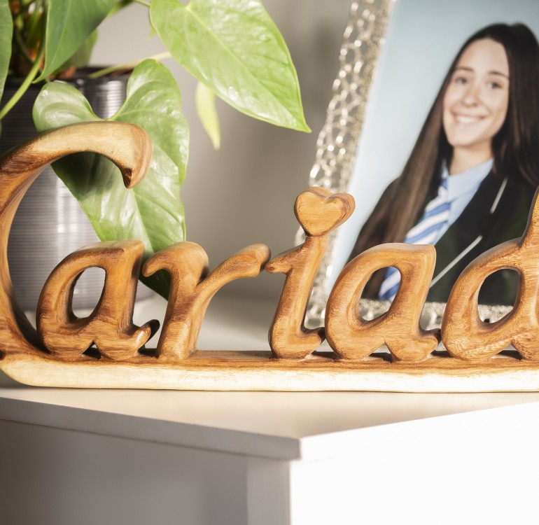 Carved Wooden Word Art