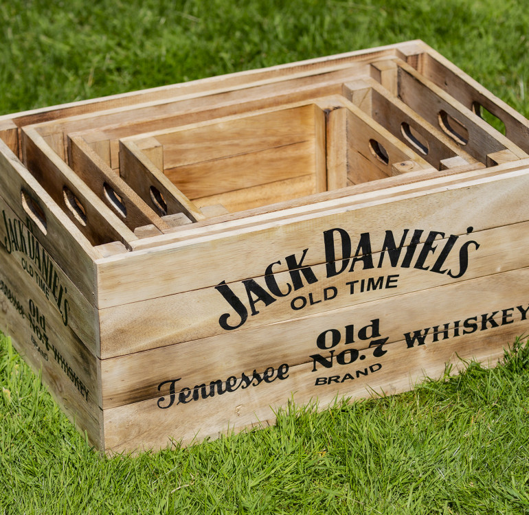 Wooden Jack Daniels Crates