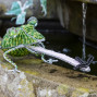 Beaded Frog Catching a Fly