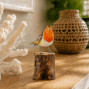 Hand Carved Bird Robin