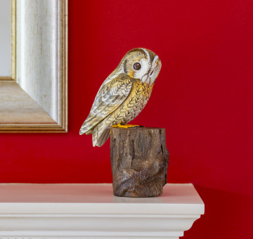 Hand Carved Bird Owl