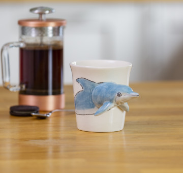 Dolphin Porcelain Mug