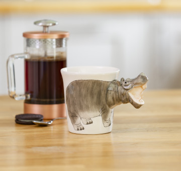Hippopotamus Porcelain Mug