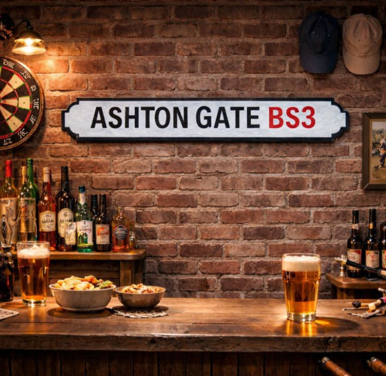 Ashton Gate Wooden Novelty Street Sign