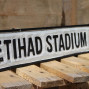 Etihad Stadium Wooden Street Sign