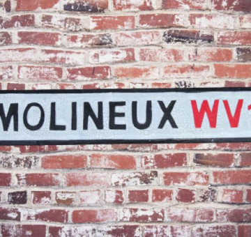 Molineux Wooden Street Sign