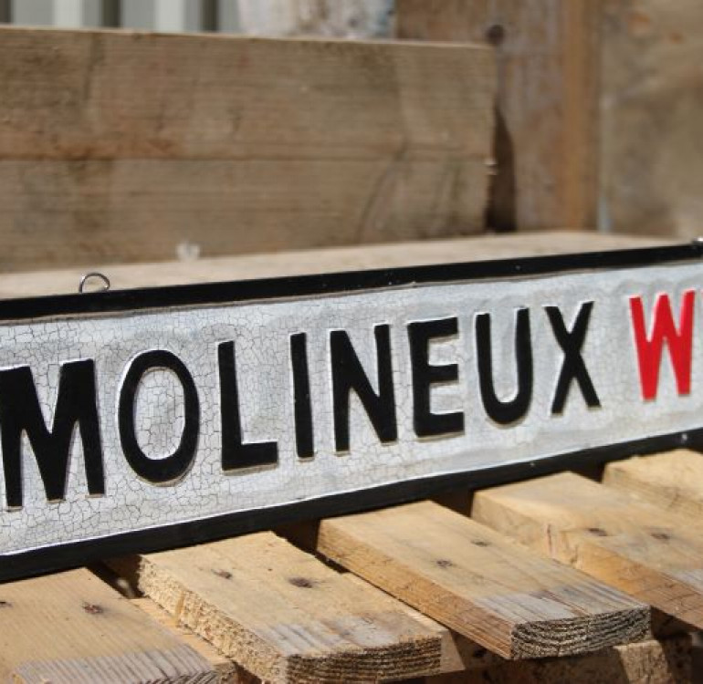 Molineux Wooden Street Sign