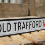 Old Trafford Wooden Street Sign