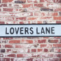Lovers Lane Wooden Street Sign