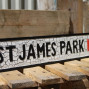 St James Park Wooden Football Signs