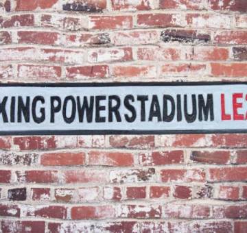King Power Stadium street sign