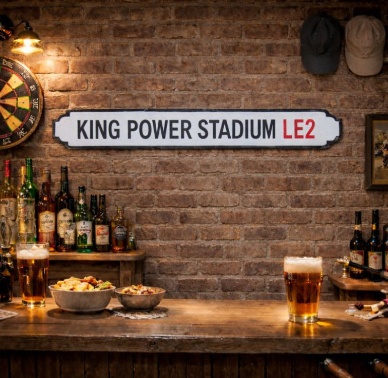 King Power Stadium street sign