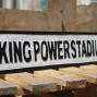 King Power Stadium wooden street sign
