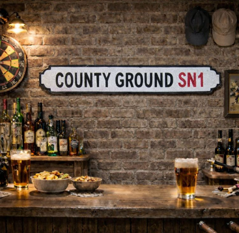 County Ground Football Street Sign