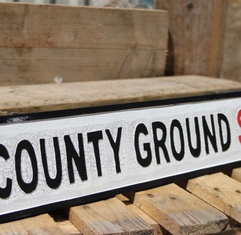 County Ground Football Street Sign