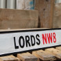 Lords Cricket Ground Wooden Street Sign