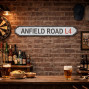 Anfield Road Wooden Street Sign