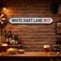 White Hart Lane Stadium Wooden Street Sign