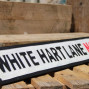 White Hart Lane Stadium Wooden Street Sign