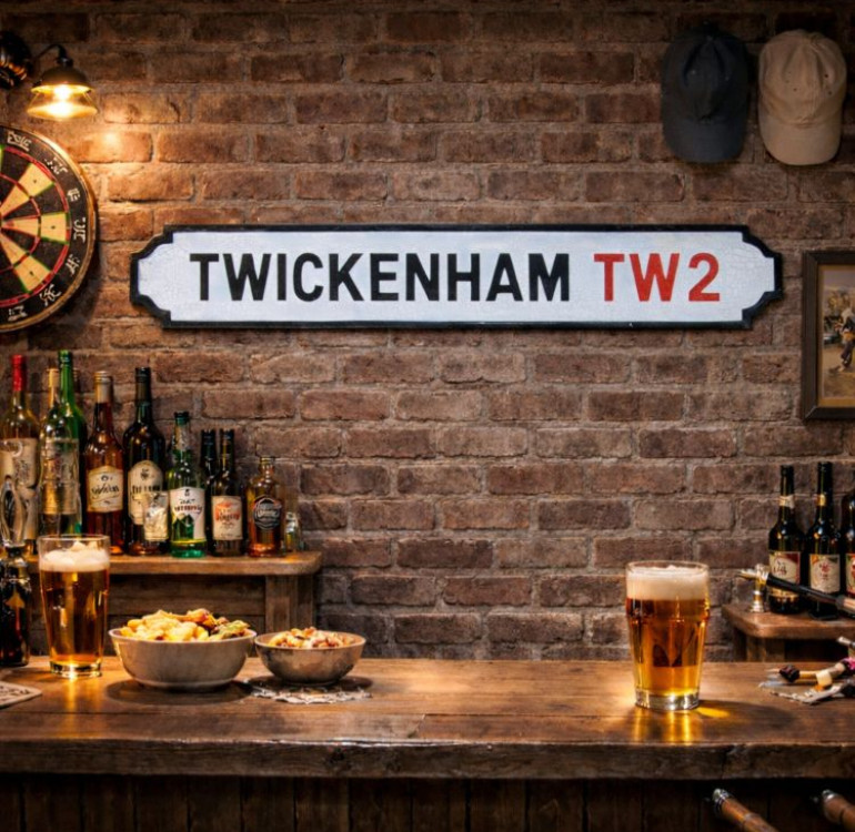Twickenham Wooden street sign
