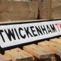 Twickenham wooden street sign