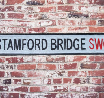 Stamford Bridge Wooden Street Sign