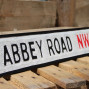 Abbey Road Wooden Street Sign