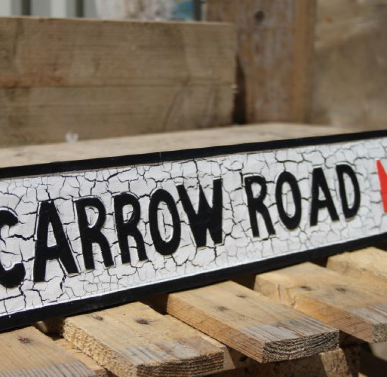 Carrow Road Stadium Street Sign