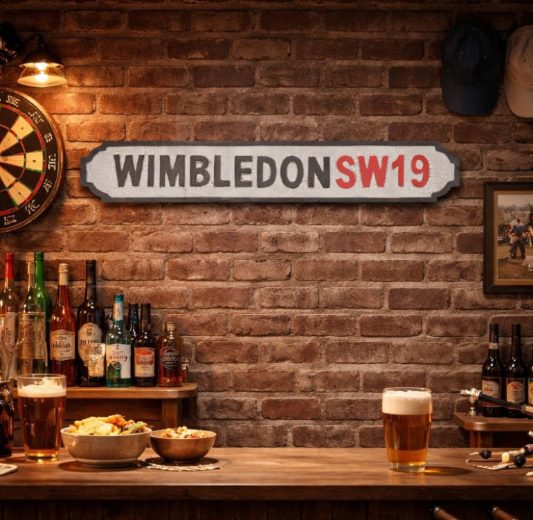 Wimbledon Wooden Street Sign
